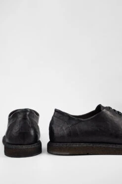 BYRON Rugged-black Lightweight Derby Shoes. -Untamedstreet Shop BYRON rugged black lightweight derby shoes BACK 08516