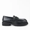 CAMDEN Jet-black Slip On Shoes.