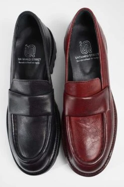 CAMDEN Jet-black Slip On Shoes. 30 CAMDEN Jet-black Slip On Shoes. -Untamedstreet Shop CAMDEN red berry slip on shoes W2406518