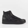 COLE Rugged-black Welted Distressed High Sneakers.