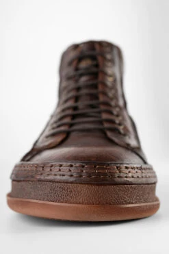 COLE Cognac Welted Distressed High Sneakers. -Untamedstreet Shop COLE men sneakers trainers high cognac brown luxury calf leather distressed made in italyCapture0076