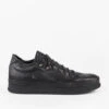 COLE Rugged-black Welted Distressed Loop Sneakers.