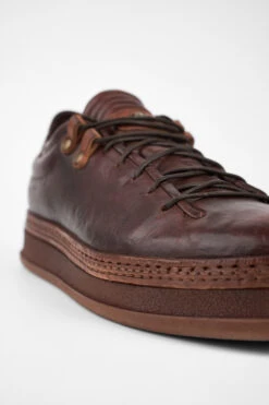 COLE Cognac Welted Distressed Loop Sneakers. -Untamedstreet Shop COLEcognacloopedwelteddistressedlowsneakersMACROSNK 09240