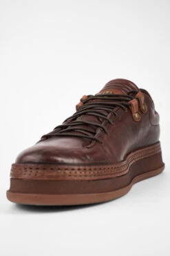 COLE Cognac Welted Distressed Loop Sneakers. -Untamedstreet Shop COLEcognacloopedwelteddistressedlowsneakersMACROSNK 09254