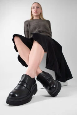 CROFT Urban-black Lightweight Slip On Shoes. -Untamedstreet Shop CROFT urban black loafers LF SS25 04020