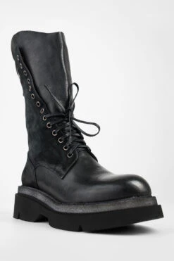 CROFT Urban-black Suede Lightweight Lace Up Boots. -Untamedstreet Shop CROFT urban black suede lightweight lace up boots MACROS 07580 1