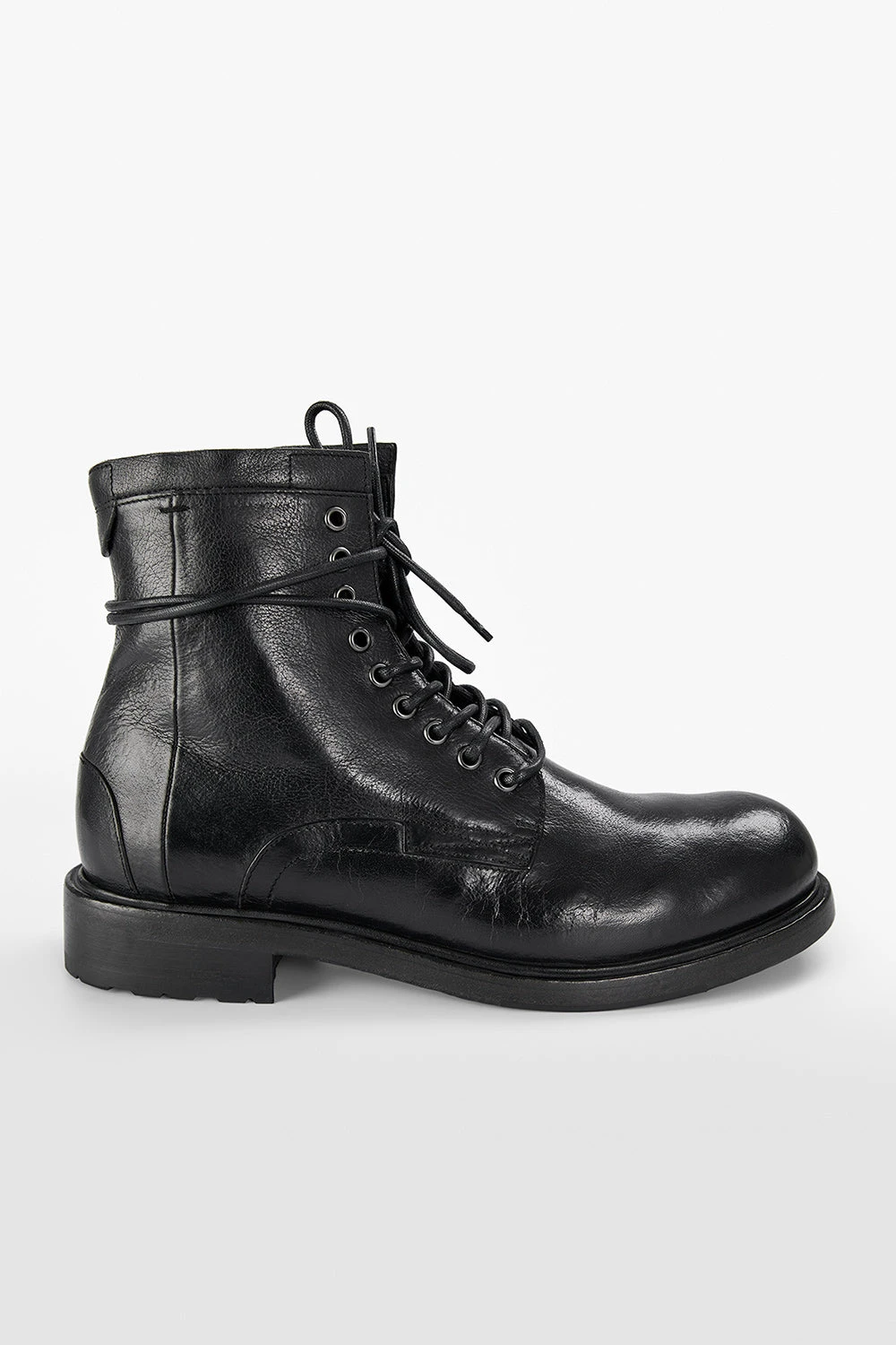 CURZON Jet-black Military Boots. 1 CURZON Jet-black Military Boots.