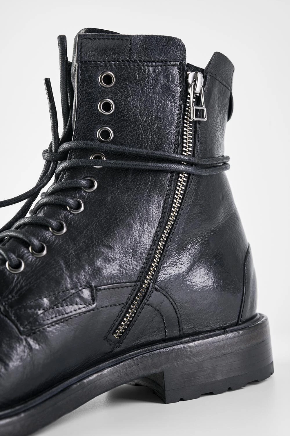 CURZON Jet-black Military Boots. 2 CURZON Jet-black Military Boots. - Image 2
