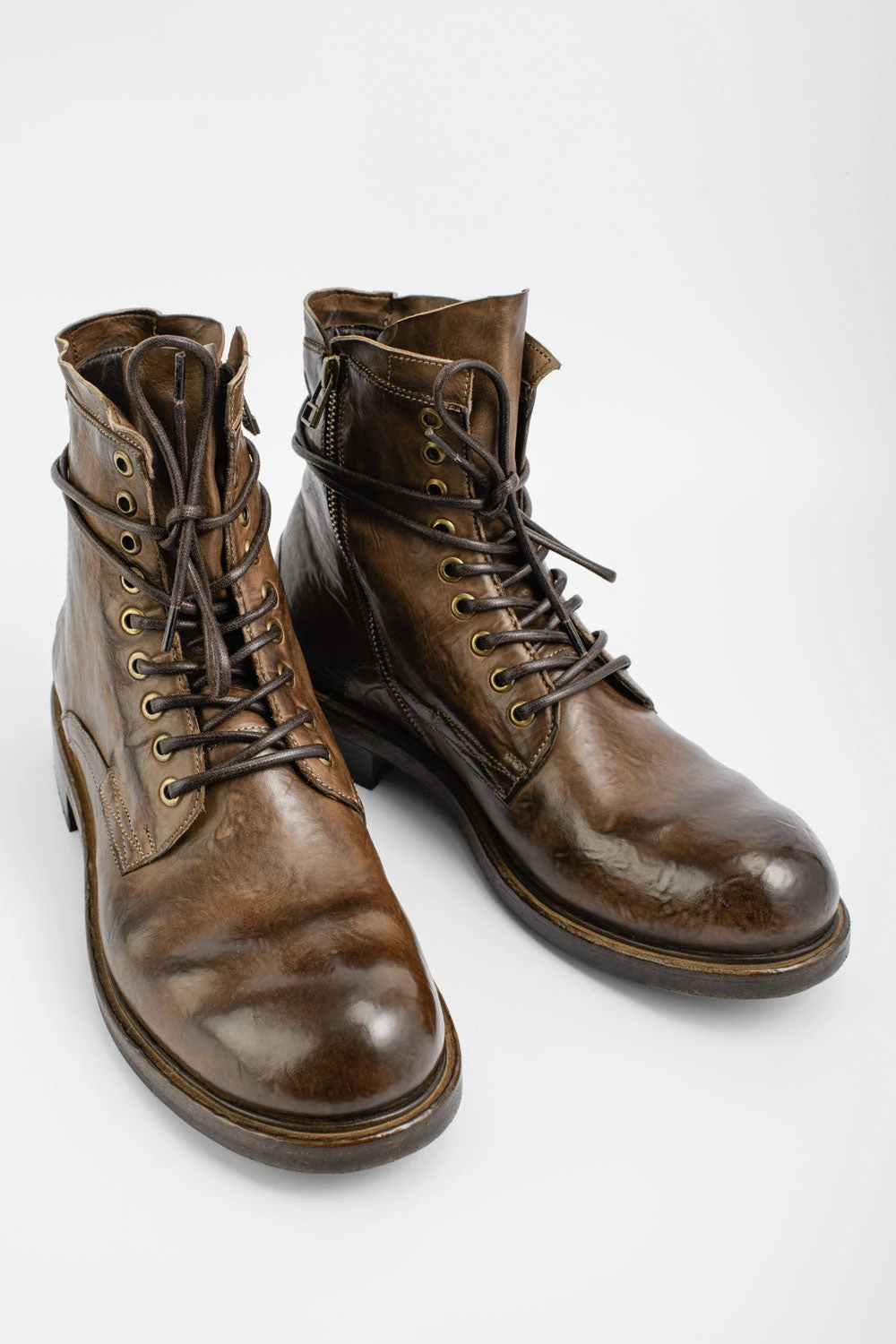 CURZON Husk-brown Military Boots. 2 CURZON Husk-brown Military Boots. - Image 2