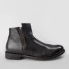 SLOANE Dark-cocoa Double-zip Ankle Boots.