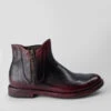 SLOANE Burgundy-rich Chelsea Boots.