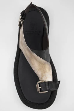 DEVON Off-white Metallic Lightweight Sandals. -Untamedstreet Shop DEVON off white metallic lightweight sandals MACRO W 00159