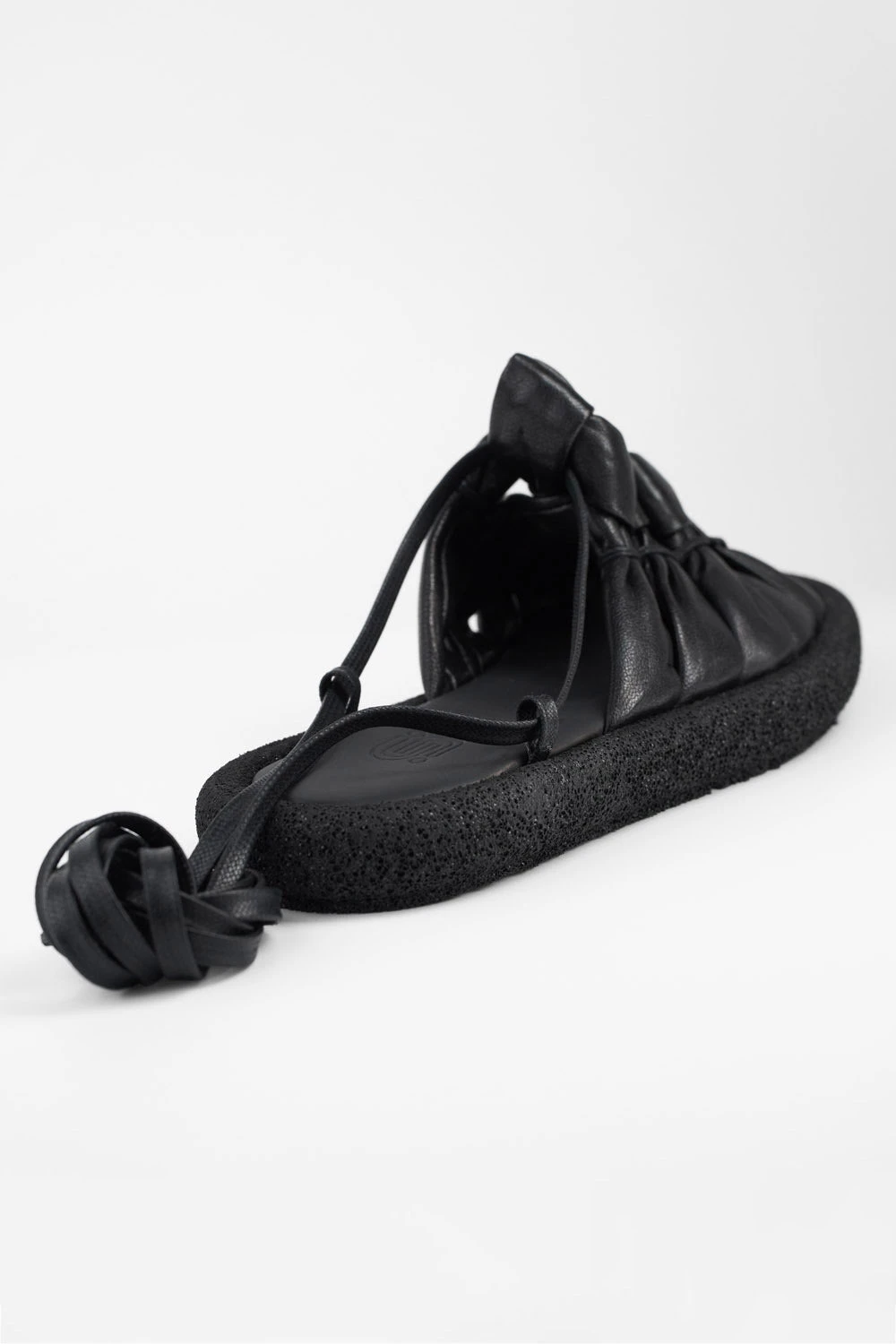 DEVON Jet-black Braided Lightweight Sandals. 14 DEVON Jet-black Braided Lightweight Sandals. - Image 14