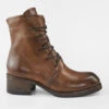 EXETER Caramel-brown Lace Up Boots.
