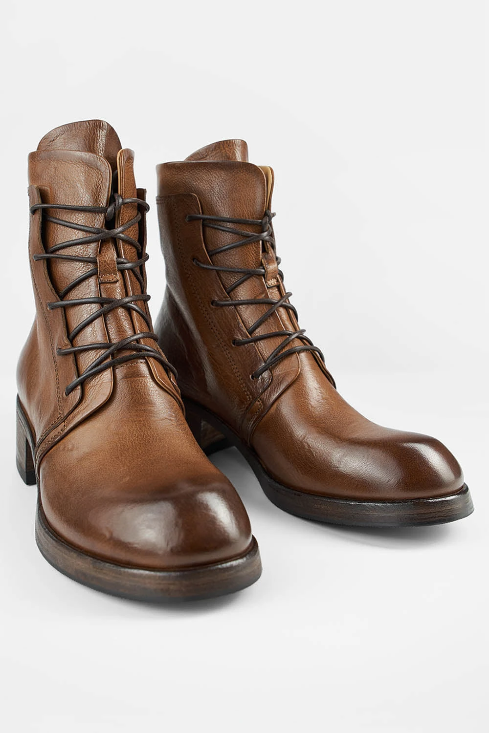 EXETER Caramel-brown Lace Up Boots. 3 EXETER Caramel-brown Lace Up Boots. - Image 3