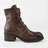 EXETER Powder-chocolate Lace Up Boots.
