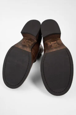 EXETER Powder-chocolate Lace Up Boots. -Untamedstreet Shop EXETER women boots lace up chocolate brown luxury calf leather distressed made in italySOLES01515