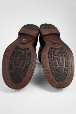 EYTON Imperial-black Military Boots. -Untamedstreet Shop EYTON imperial black laceless ankle boots leather made in italy untamed street SOLES01456