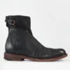 EYTON Matte-black Laceless Ankle Boots.