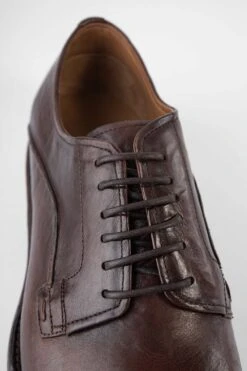 EYTON Raw-timber Derby Shoes. -Untamedstreet Shop EYTON men derbyshoes brown luxury leather distressed made in italyCapture0010 8
