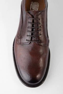 EYTON Raw-timber Derby Shoes. -Untamedstreet Shop EYTON men derbyshoes brown luxury leather distressed made in italyCapture0012 8