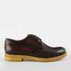 KINGSLEY Chestnut Patina Derby Shoes.