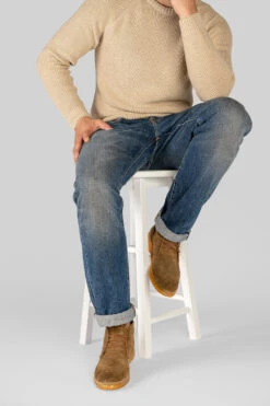 HAMPTON Desert-brown Suede Chukka Boots. -Untamedstreet Shop HAMPTON men boots chukka light brown luxury suede leather distressed made in italyLF02