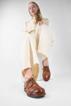 HARPER Rich-tan Breezy Derby Shoes. -Untamedstreet Shop HARPER tan brown open derby shoe LF SS25 03379