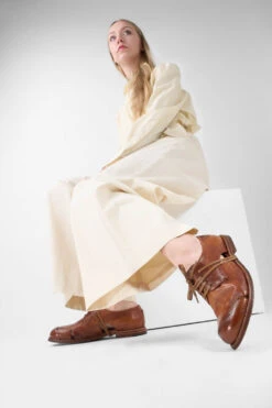 HARPER Rich-tan Breezy Derby Shoes. -Untamedstreet Shop HARPER tan brown open derby shoe LF SS25 03381