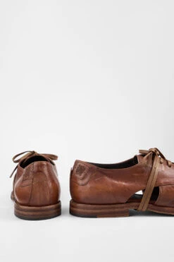 HARPER Rich-tan Breezy Derby Shoes. -Untamedstreet Shop HARPERtan brownderbyshoeBACK 08468