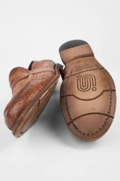 HARPER Rich-tan Slingback Loafers. 23 HARPER Rich-tan Slingback Loafers. -Untamedstreet Shop HARPERtan brownopenloaferMID 08328