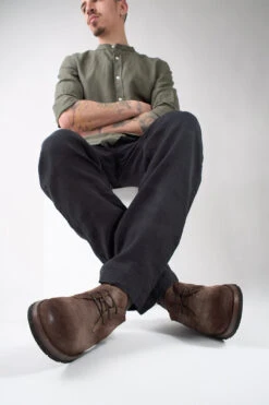 HARVEY Toasted-brown Suede Derby Shoes. 20 HARVEY Toasted-brown Suede Derby Shoes. -Untamedstreet Shop HARVEY toasted brown suede derby shoes LF SS25 01142