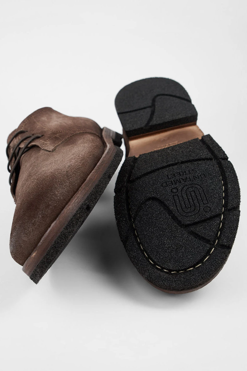 HARVEY Toasted-brown Suede Derby Shoes. 2 HARVEY Toasted-brown Suede Derby Shoes. - Image 2