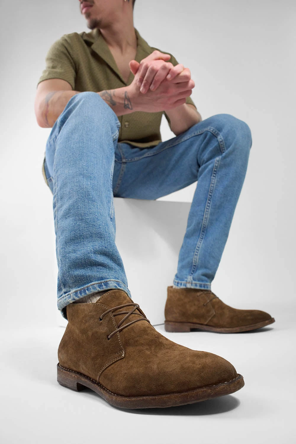HAVEN Barley-brown Suede Chukka Boots. 3 HAVEN Barley-brown Suede Chukka Boots. - Image 3