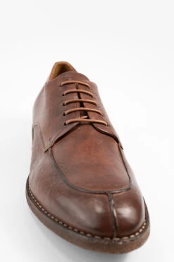HAVEN Rusty-brown Apron Derby Shoes. -Untamedstreet Shop HAVEN men derby apron shoes rusty brown luxury calf leather made in italyCapture0010 5
