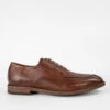 HAVEN Rusty-brown Apron Derby Shoes.