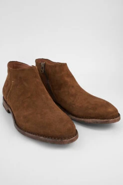 HAVEN Barley-brown Suede Low Ankle Boots. 15 HAVEN Barley-brown Suede Low Ankle Boots. -Untamedstreet Shop HAVENbarley brownlowankleboots. brown tan leather distressed untamedstreet madeinitalySS14 03520