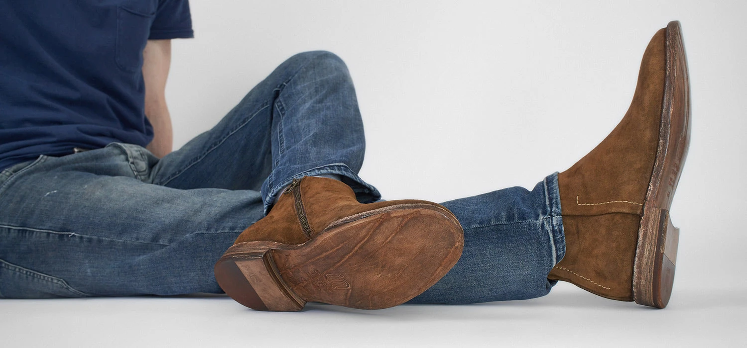 HAVEN Barley-brown Suede Low Ankle Boots. 13 HAVEN Barley-brown Suede Low Ankle Boots. - Image 13