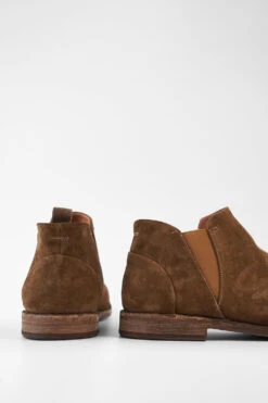 HAVEN Barley-brown Suede Low Chelsea Boots. -Untamedstreet Shop HAVENbarley brownlowchelseaboots. brown tan leather distressed untamedstreet madeinitalySS14 03046