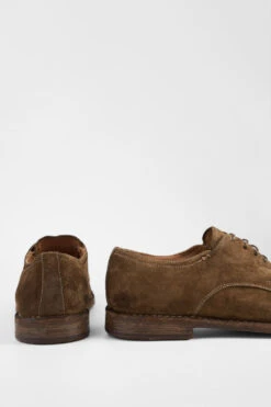 HAVEN Barley-brown Suede Derby Shoes. -Untamedstreet Shop HAVENbarley brownsuedederbyshoeBACK 08522