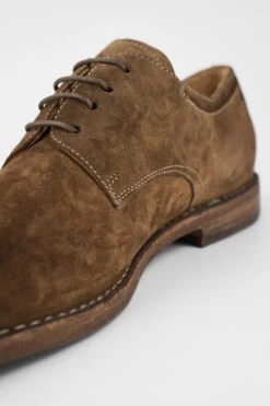 HAVEN Barley-brown Suede Derby Shoes. -Untamedstreet Shop HAVENbarley brownsuedederbyshoeMACRO 09627