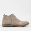 HAVEN Linen-grey Suede Low Chelsea Boots.