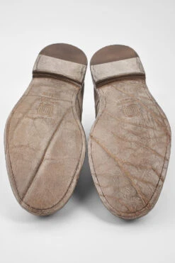 HAVEN Linen-grey Suede Derby Shoes. -Untamedstreet Shop HAVENlinen greysuedederbyshoes. grey sand leather distressed untamedstreet madeinitalySS14 03146