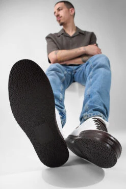 HAYES White-coco Welted Sneakers. -Untamedstreet Shop HAYES white coco welted sneakers LF SS25 02663