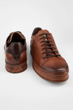 HAYES Cognac Distressed Welted Sneakers. 31 HAYES Cognac Distressed Welted Sneakers. -Untamedstreet Shop HAYEScognacdistressedweltedsneakerBACK 08595