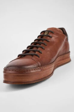 HAYES Cognac Distressed Welted Sneakers. 28 HAYES Cognac Distressed Welted Sneakers. -Untamedstreet Shop HAYEScognacdistressedweltedsneakerMACROSNK 08770