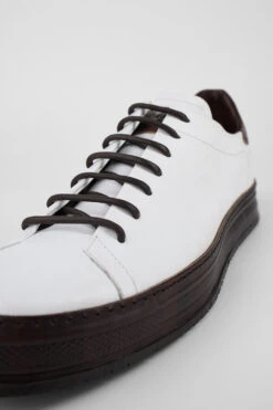 HAYES White-coco Welted Sneakers. -Untamedstreet Shop HAYESwhite brownweltedsneakerMACROSSNK 08656