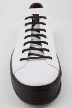 HAYES White-coco Welted Sneakers. -Untamedstreet Shop HAYESwhite brownweltedsneakerMACROSSNK 08658
