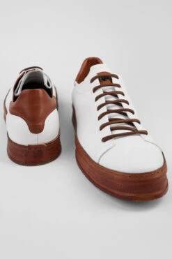 HAYES White-copper Welted Sneakers. -Untamedstreet Shop HAYESwhite terraweltedsneakerBACK 08593