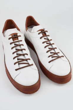 HAYES White-copper Welted Sneakers. -Untamedstreet Shop HAYESwhite terraweltedsneakerFRONT 07997